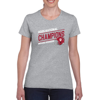 Indiana 2025 Football Champions Action Play Womens T-Shirt