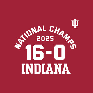 Indiana National Champions 2025 16-0 Hoodie