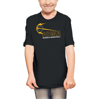 Iowa Women's Basketball Launch Youth T Shirt - Black