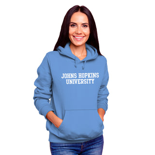 Johns Hopkins Blue Jays Basic Block Hoodie - Carolina Blue