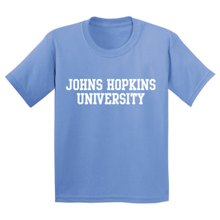 Johns Hopkins Blue Jays Basic Block Youth T-Shirt - Carolina Blue