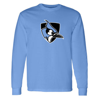 Johns Hopkins Blue Jays Primary Logo Long Sleeve - Carolina Blue