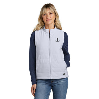 Junior League Logo LC EMB Travis Mathew Women's Cold Bay Vest - Microchip Grey