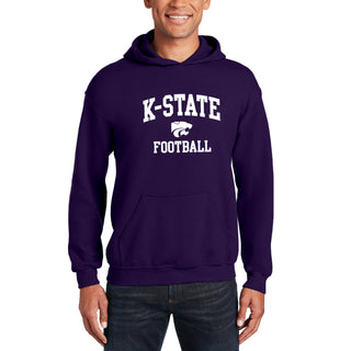 K-State Arch Logo Football Hoodie - Purple