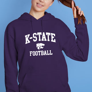 K-State Arch Logo Football Hoodie - Purple