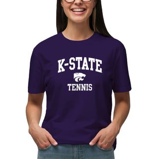 K-State Arch Logo Tennis T-Shirt - Purple