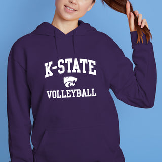K-State Arch Logo Volleyball Hoodie - Purple
