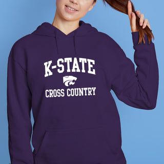 K-State Arch Logo Cross Country Hoodie - Purple