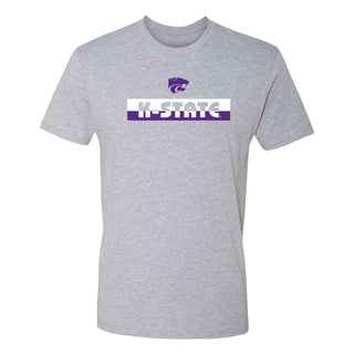 K-State Split Bar NLA T-Shirt - Heather Grey