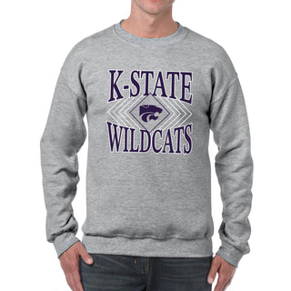 K-State Diamond Victory JA BTB Fleece Crewneck - Oxford