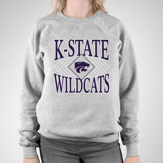 K-State Diamond Victory JA BTB Fleece Crewneck - Oxford