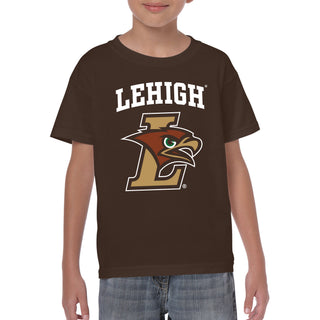 Lehigh University Mountain Hawks Arch Logo Youth T-Shirt - Dark Chocolate