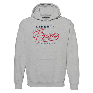 Liberty University Flames Road Trip Heavy Blend Hoodie - Sport Grey