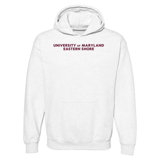 Maryland Eastern Shore Hawks Basic Block Hoodie - White