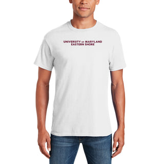 Maryland Eastern Shore Hawks Basic Block T-Shirt - White
