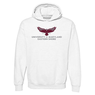 Maryland Eastern Shore Hawks Primary Logo Hoodie - White