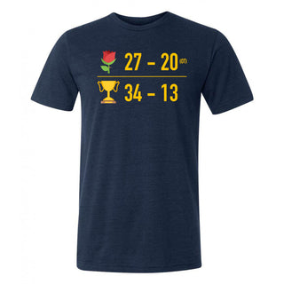 Rose/Trophy Triblend T-Shirt - Navy Triblend