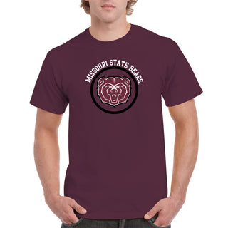 Missouri State Bears Distressed Circle Logo T-Shirt - Maroon
