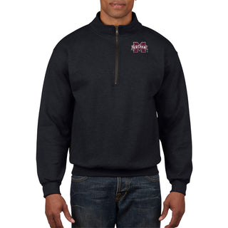 Mississippi State Bulldogs Primary Logo LC EMB QZip - Black