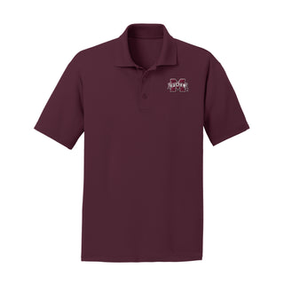 Mississippi State Bulldogs Primary Logo LC EMB Polo - Maroon
