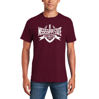 Mississippi State Bulldogs Football Rush T Shirt - Maroon