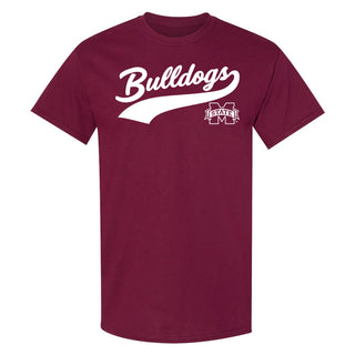 Mississippi State Bulldogs Jersey Script T-Shirt - Maroon