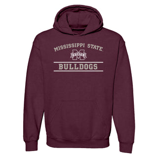 Mississippi State Bulldogs Mesh Arch Hoodie - Maroon