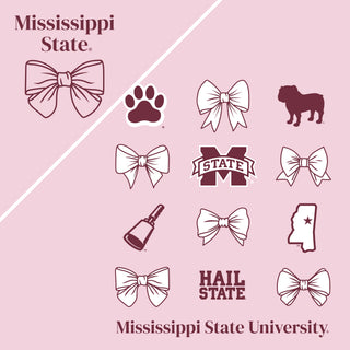 Mississippi State Bow Bliss Crewneck - Light Pink