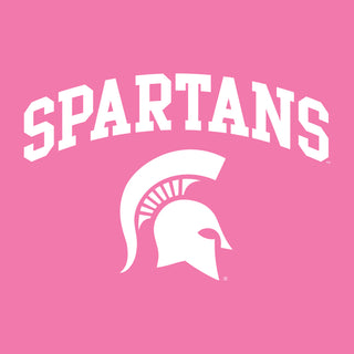 Michigan State Arch Logo Youth T-Shirt - Azalea