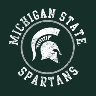 Michigan State Distressed Circle Logo Youth T-Shirt