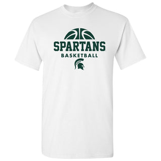 Michigan State University Spartans Basketball Hype Short Sleeve T-Shirt - White
