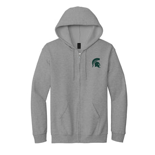 Michigan State Primary Logo LC EMB Full-Zip Hoodie