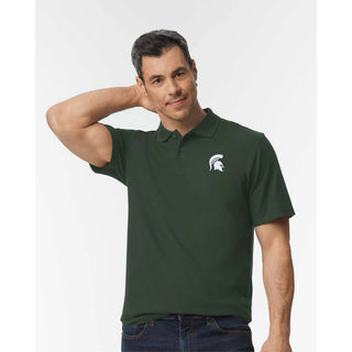 MSU Primary Logo EMB Softstyle Pique Polo - Forest