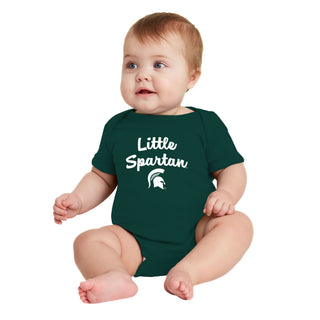 Michigan State Little Spartan Infant Creeper - Forest