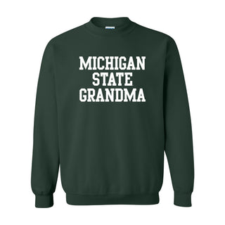 MSU Basic Block Grandma Crewneck - Forest
