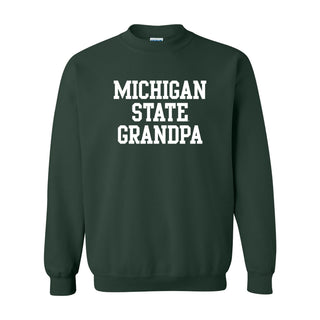 MSU Basic Block Grandpa Crewneck - Forest