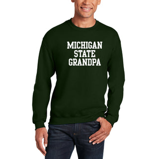 MSU Basic Block Grandpa Crewneck - Forest