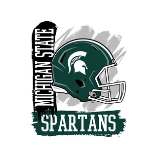 MSU 90s Big Print Crewneck - White