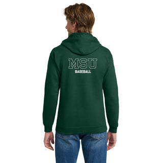 MSU Sparty Baseball Mascot Mark LC Zip Hoodie - Forest