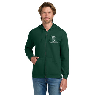 MSU Sparty Gymnastics Mascot Mark LC Zip Hoodie - Forest
