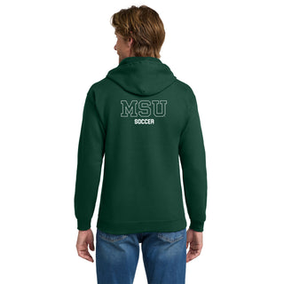 MSU Sparty Soccer Mascot Mark LC Zip Hoodie - Forest