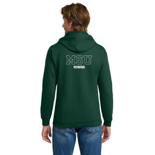 MSU Sparty Rowing Mascot Mark LC Zip Hoodie - Forest
