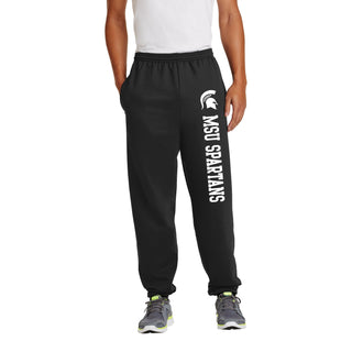 MSU Logo Block JA BTB Sweatpants