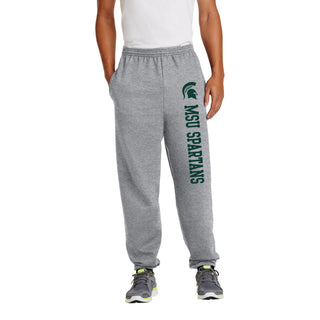 MSU Logo Block JA BTB Sweatpants