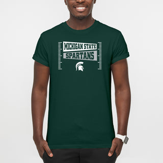 Michigan State Spartans Football Field Block T-Shirt - Forest