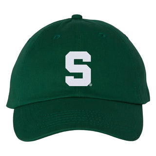 MSU Block S Logo Bio-Washed Classic Dad Hat