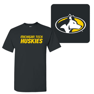 Michigan Tech Front Back Print T-Shirt - Black