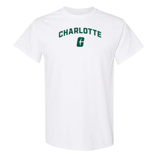UNC Charlotte Forty-Niners Arch Logo Short Sleeve T Shirt - White
