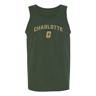 UNC Charlotte Forty-Niners Arch Logo Tank Top - Forest