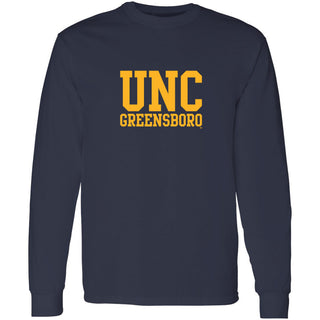 UNC Greensboro Spartans Basic Block Long Sleeve - Navy